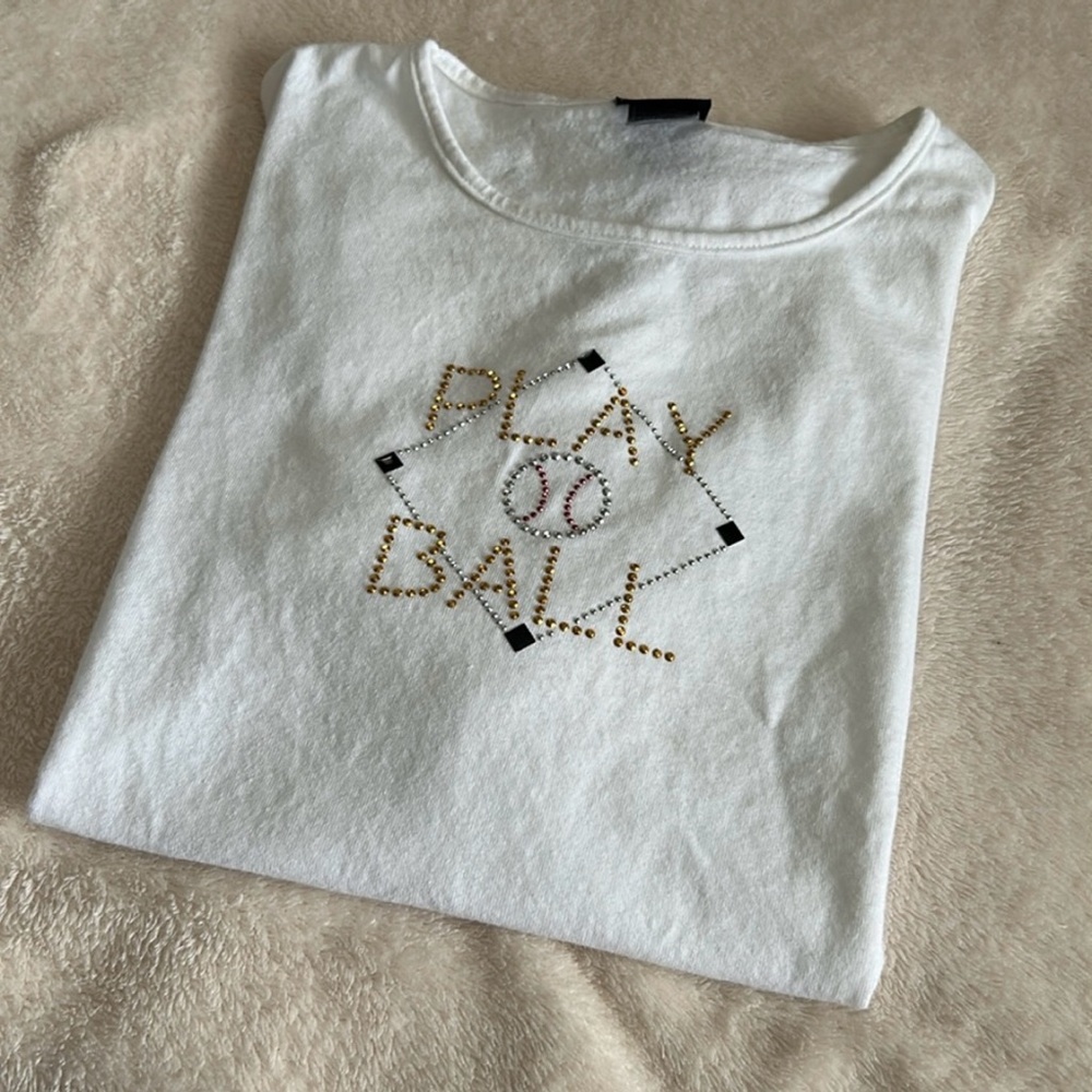 💝3/$10💝 Baseball Embellished Tee